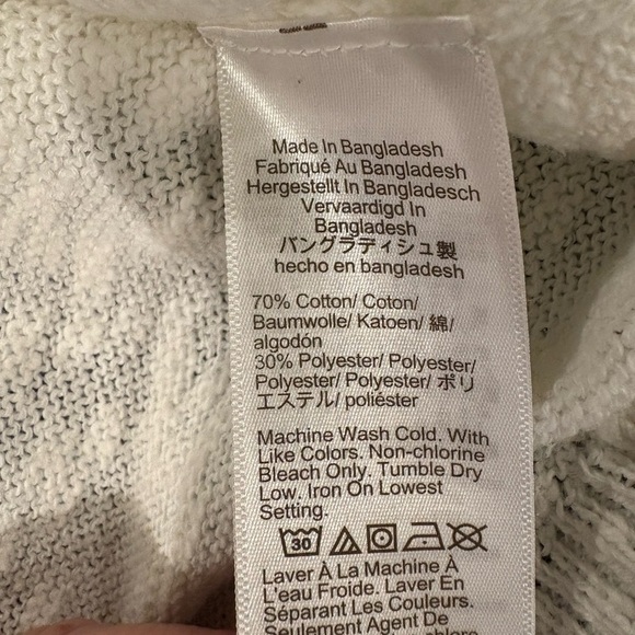 J.crew lemon beach pullover sweater top white sz M - Picture 5 of 6